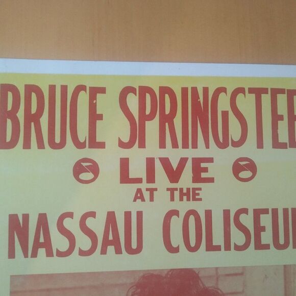 Vintage Bruce Springsteen Live Nassau Coliseum 1980 Poster Cardboard - Picture 4 of 7